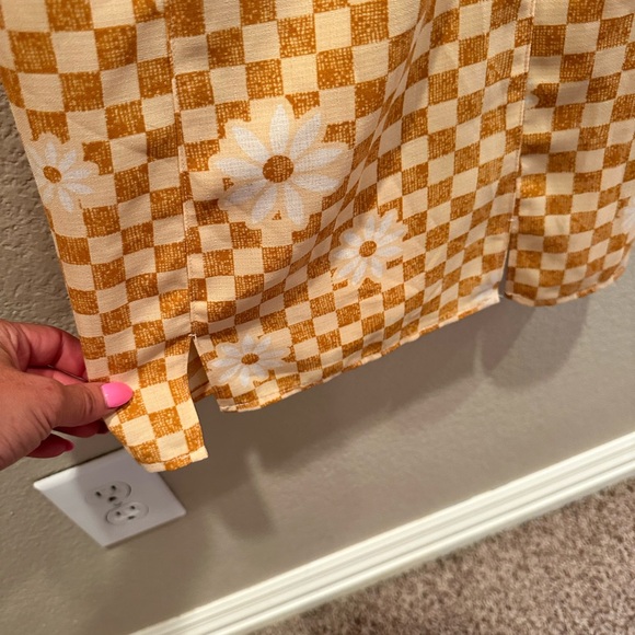 Urban outfitters checkered daisy mini summer dress XS - Picture 4 of 8